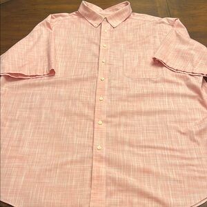 Roundtree & Yorke Pink Casual Button Down Shirt